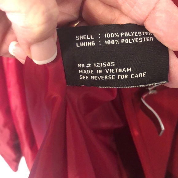 London fog red snap front coat szL - Picture 13 of 14